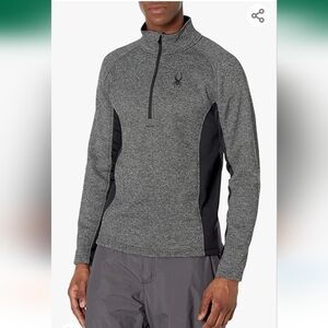 Spyder Active Sports Outbound Half Zip Mid-Weight Mock Neck Sweater Large